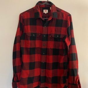 Levi’s Buffalo Plaid Flannel, Mens Size Small